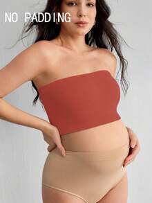 BloomMama Bestselling One-Shoulder Maternity Bra, Light Brown-Red - Red - View 3