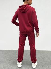 Women Two-Piece Outfits - Jujube Red - View 3