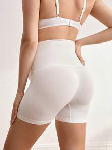 Set de 3 bragas de maternidad sin costuras, de alta elasticidad y cruce, ropa interior de embarazo y posparto de cintura alta - Multicolor - Ver 2