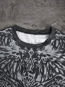 Manfinity Dauomo Camiseta holgada y de alta calidad para hombres, estilo "Berserker". Un gran regalo para la familia, que refleja la moda actual. - Multicolor - Ver 4