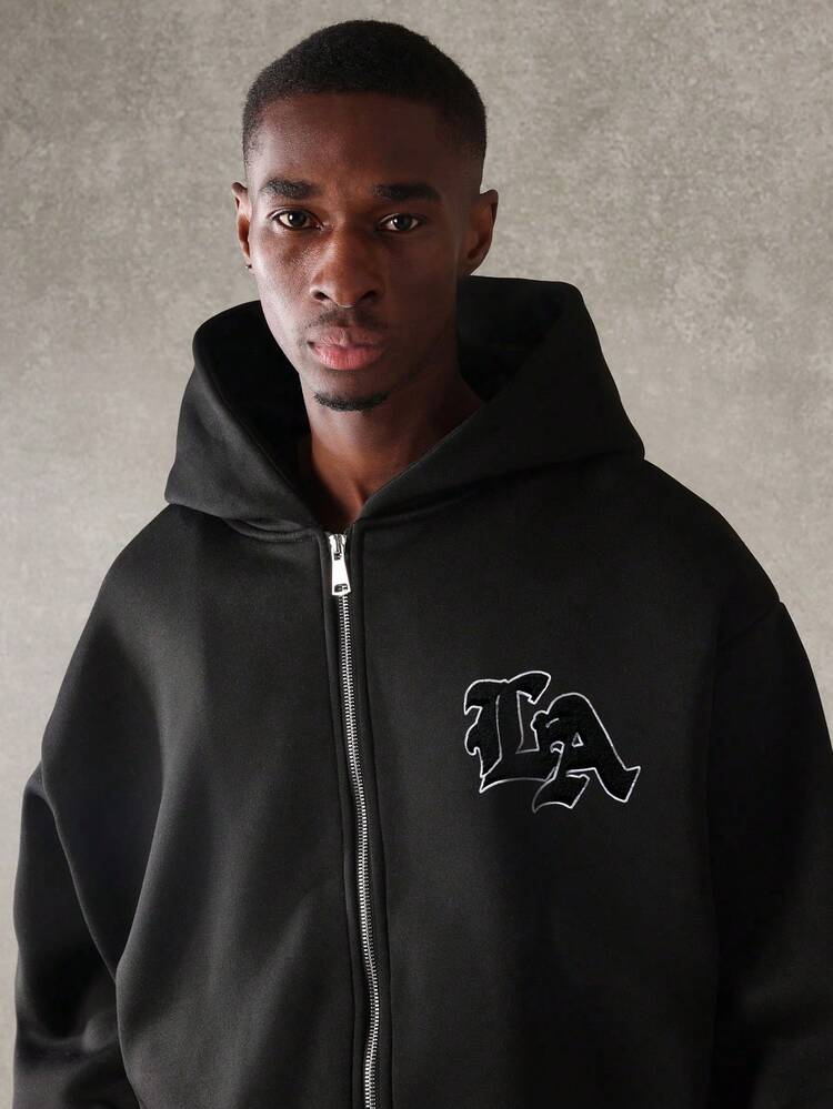 Full Zip Hoodie With Drawstring