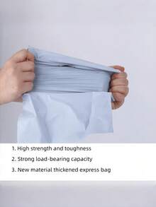 100 buc/set Saci poștali autoadezivi groși, albi, noi, pentru curier, potriviți pentru transport, expediere poștală și ambalaje comerciale