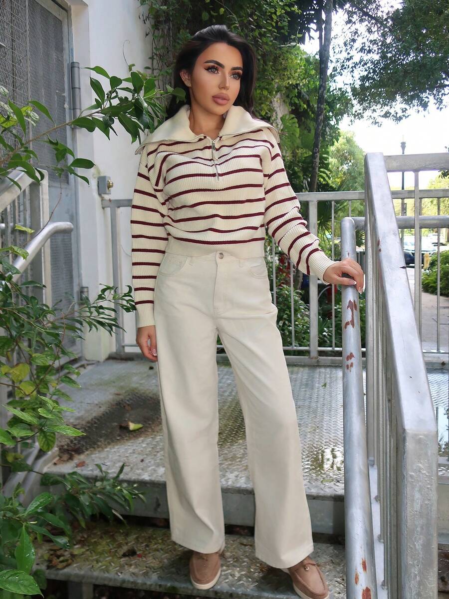 Durrani Popal Women's Plain Color Casual Daily Denim Jeans Y2k