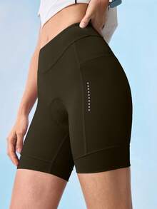 In My Nature Women's Cycling Jersey Fabric Brown Short Exposed Seam - Brown - View 6