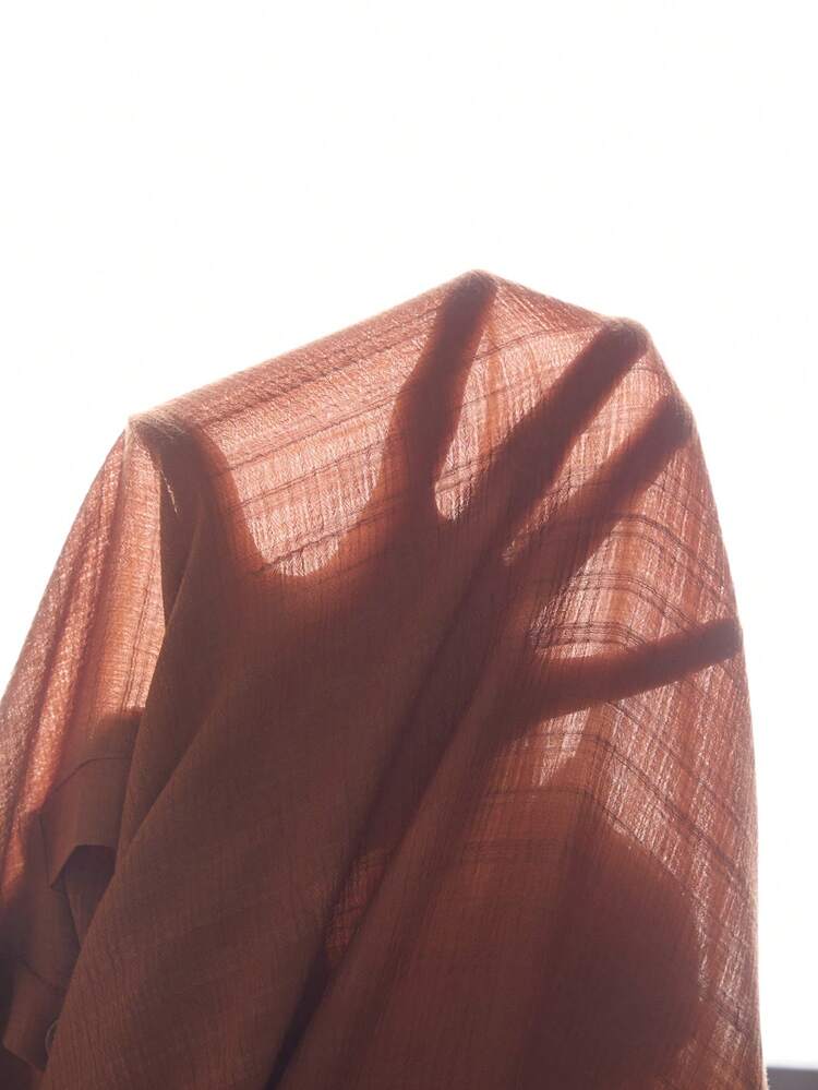 Plus Size Solid Color Casual Hooded Long Sleeve Shirt