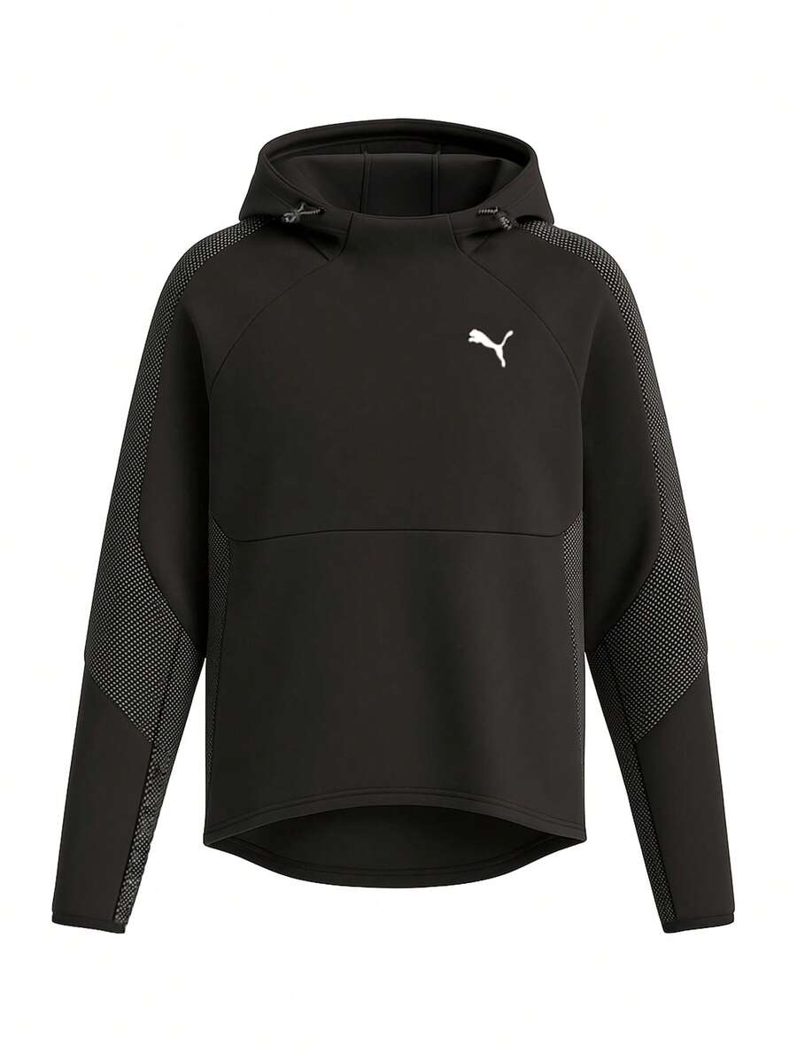 Puma Sports Sweatshirts Fleece-Lined Stretchy Comfortable Weekend Sports Commuting Black 676072-01 - Dark Grey - View 1