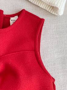 PrepCrw Bộ áo khoác/váy phong cách đại học dành cho nữ sinh - Đỏ - Xem 9