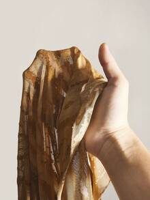 SHEIN ICON 大码女式枫叶图案网纱紧身迷你连衣裙，秋冬款 - 彩色 - 查看 8