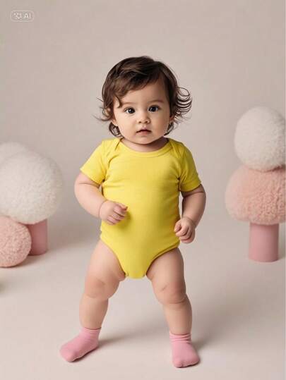 Pañalero liso color Amarillo 100% algodóno