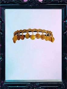 女士服装套装（胸罩、裙子、披肩、2 副手套、头饰） - 酒紅色 - 查看 7