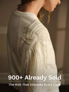 MOTF PREMIUM 仿珍珠细节套头衫