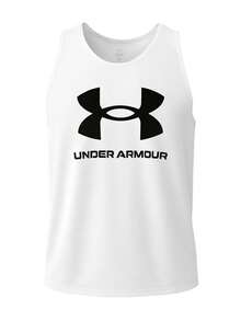 Sportstyle Herren-Tank Top Weiß - Weiß / Schwarz - Übersicht 1