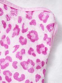 PETSIN 1件粉色豹纹宠物背心，粉色情人节秋冬保暖抓绒宠物服装 - 粉色 - 查看 8