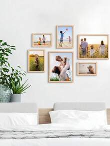 3/2/1件装木质相框，适用于照片墙，尺寸可选10x15、15x20、20x25英寸，A4尺寸，木质彩色相框支架，可用于照片装饰、纪念礼品 - 彩色 - 查看 4
