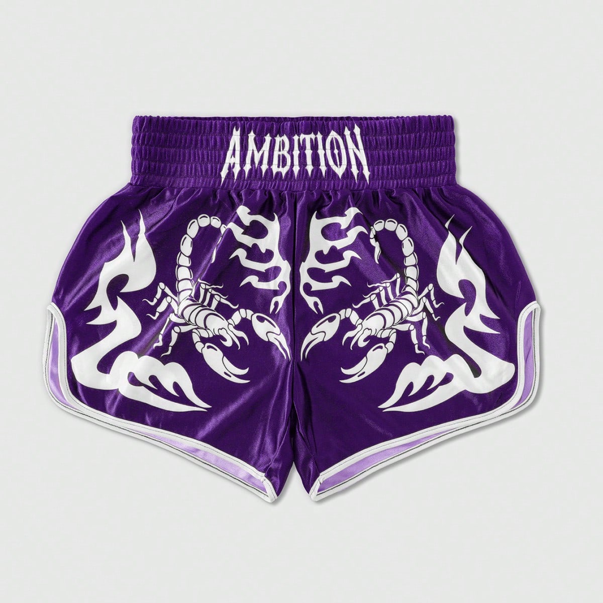Pantalones cortos deportivos con estampado de letra de escorpión para hombres, pantalones cortos de boxeo, pantalones cortos de baloncesto, verano