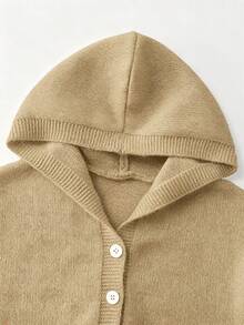 SHEIN Girls' Fashionable Casual Fresh Short Solid Color Hooded Knit Cardigan Sweater, Autumn/Winter Girl Cardigan Children Cardigan Kids Sweaters For Girls Button Girl Clothes Autumn Girl Clothes Winter Girl Sweater Jacket Children Cardigan Girl Cardigan Kids Sweaters For Girls Button Girl Clothes Autumn And Winter Clothes Girls Long Sleeve Blouses Kids Cardigan For Girls Sweatshirt For Girls Kids Sweaters For Girls Button Kids Girl Jacket Tween Girl Clothes Sweaters Girls Sweater Sweaters For Tweens Girl Sweaters For Girls Tween Tween Girl Sets Winter Chlothes For Girl Kids 11 Button Sweater Girls Kids Hooded Cardigan Autumn Winter Cardigan Children Sweaters - Khaki - View 3