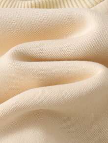 Cozy Pixies 男婴可爱卡通3D小熊图案针织柔软圆领长袖套头卫衣，休闲日常穿着