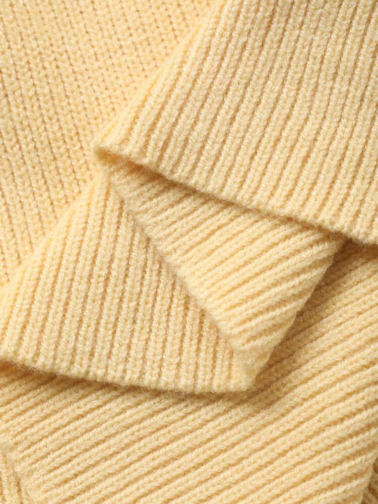 Women's Turtleneck Knit Top And Skirt 2 Pieces Set