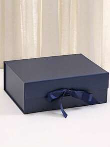 1 Stück flach verpackte faltbare Geschenkbox, multifunktionale Aufbewahrungsbox, ultraleichte leere Box - Verschiedenfarbig - Übersicht 6