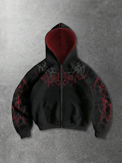 Street Life Felpa da uomo con stampa a blocchi di colore, manica lunga, vestibilità morbida