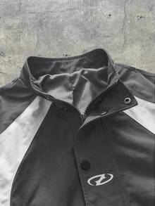 AXEPEAK 男士梭织休闲宽松长袖外套 - 灰色 - 查看 3