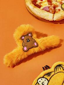 GARFIELD | SHEIN Plush Cute Cartoon Hair Claw Clip,Gifts, Hair Jaw Clip, Hair Clamps, Hair Clutch, Hair Catcher Clip - Orange - View 5