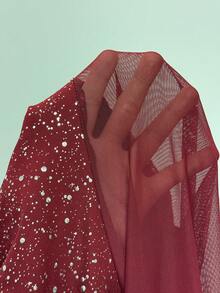 Coolane 女士春夏音乐节派对透气网纱弹力连体衣，情人节