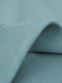 INAWLY Women's Casual Floral Slogan Embroidered Crew Neck Sweatshirt, Autumn/Winter - Blue - View 3