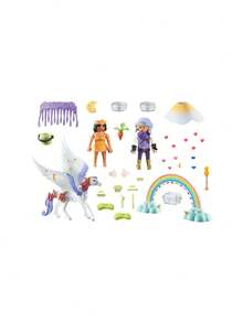 Playmobil Princess Magic Himmlischer Pegasus Mit Regenbogen GIRLS FIRST 71361 - Multicolor - View 3