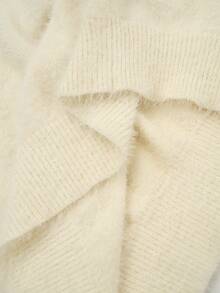 RONVEXI Áo len cổ tròn tay dài cổ bẻ họa tiết trái tim thêu cho nam, áo len thu đông màu kem, áo len polo nam cài nút màu be, áo len polo nam màu da - Màu be - Xem 7