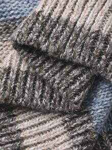 DAZY Toddler Boys' Korean Style Striped Polo Collar Long Sleeve Sweater, Autumn/Winter - Blue - View 9