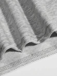 ROMWE MEN Goth 男式哥特式印花圆领无袖短款背心 - 灰色 - 查看 6