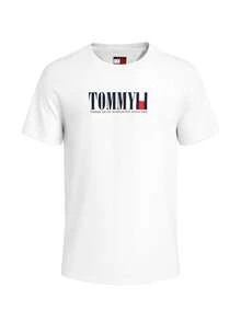 Tommy Hilfiger Men Crew Neck T-Shirt White - 白色 - 查看 1
