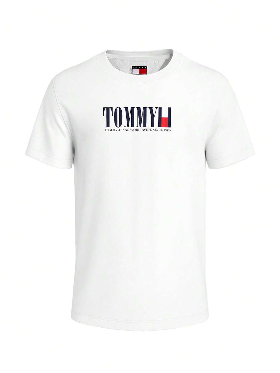 Tommy Hilfiger Men Crew Neck T-Shirt White - 白色 - 查看 1