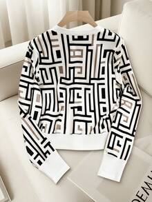 GlowEve 时尚新款优雅女士针织长袖T恤 - 彩色 - 查看 2