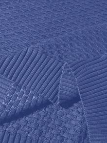 Manfinity Homme 男士休闲针织套头毛衣，带抽绳连帽，撞色设计，适合日常通勤，秋冬季穿着 - 彩色 - 查看 4