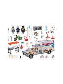 City Action Rettungs-Fahrzeug: US Ambulance BOYS FIRST 70936 - Multicolor - View 3
