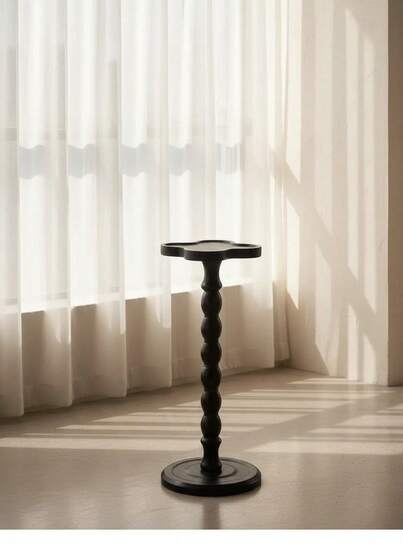 Cirelle New Moderne Round Wooden Side Tafel Versatile Mini Various Spaces, Movable Furniture, Solid Wood Legs, Applicable Living Room, Bedroom, Corner, Office, Bar Counter, Home s, Coffee Corner Bureau (Natural Material) view 7