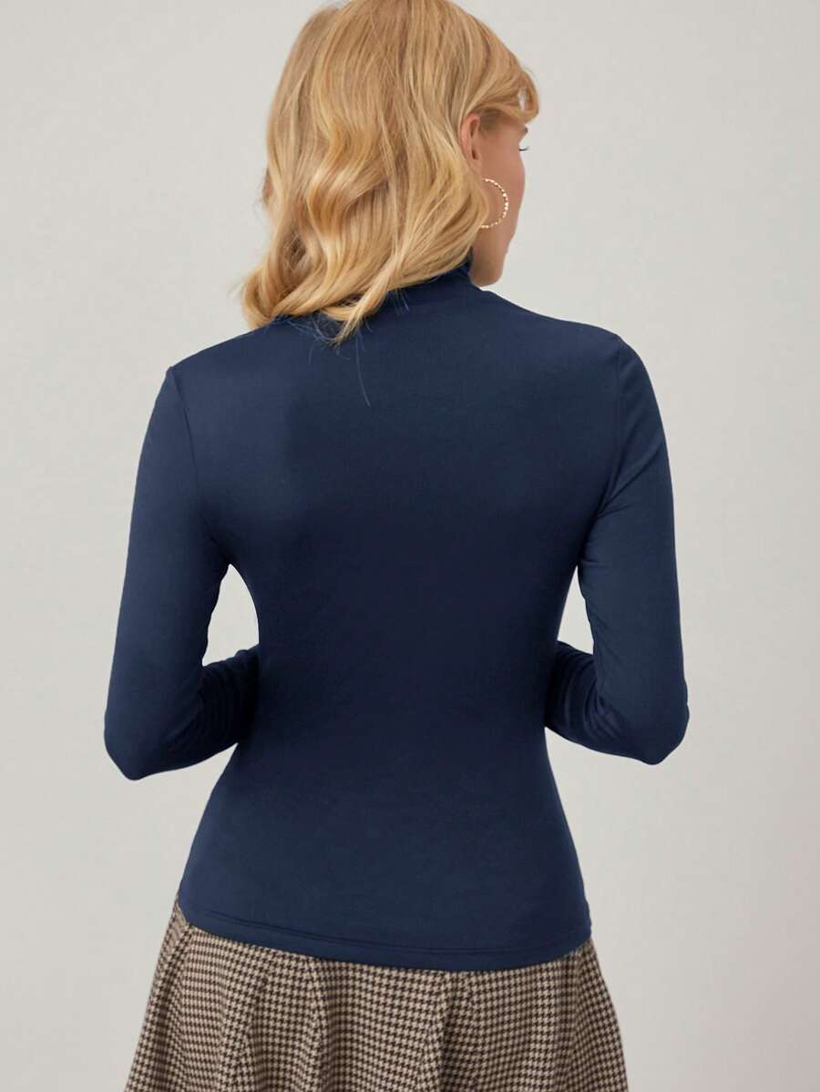 MOTF PREMIUM HIGH NECK FORM FITTED TEE