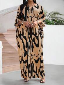 SHEIN Lady Rochii de toamnă și de iarnă casual albe țesute cu crestături, dintr-o singură piesă, cu mânecă lungă, mărime plus, pentru femei, ținute de toamnă, ținute de ieșire, halate de baie, rochie de plajă pentru femei, ținute de afaceri casual, femeie