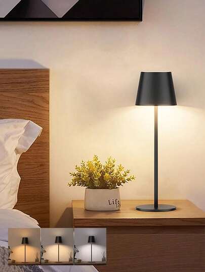 Single Desk Lamp, Three Color Temperatures, Adjustable Light, Portable LED Waterproof Desk Lamp For Dining Room And Bedroom