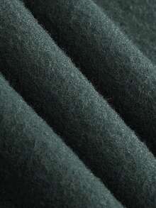 Manfinity Homme 2pcs Men's Casual Fashion Street Hoodie And Sweatpants Set, Letter Tape Kangaroo Pocket Drawstring, Warm Thermal Lined, Autumn/Winter - Dark Grey - View 6