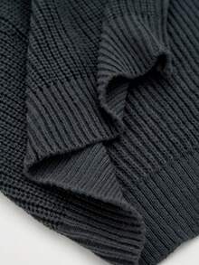 RONVEXI Cardigan tricoté zippé à manches longues, couleur unie minimaliste pour tous les jours, automne/hiver - Gris foncé - Voir 7