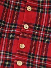 SHEIN 2pcs Young BoyRibbed Knit Collared Long Sleeve Shirt & Ribbed Woven Casual Pants Set, Spring/Autumn - Red - View 5