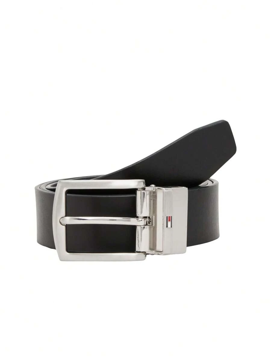 Tommy Hilfiger Leather Men's Belt Black - Blue/Black - View 1