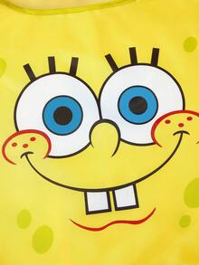 SpongeBob SquarePants | SHEIN 1个可爱卡通图案可折叠购物袋/手提袋，带珠链小收纳袋，可挂在包上，礼物，可爱，卡哇伊 - 黃色 - 查看 6