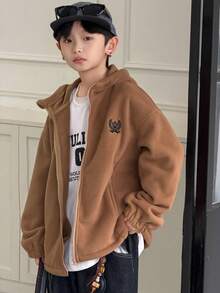 DAZY 男童秋季夹克 - 棕色 - 查看 1