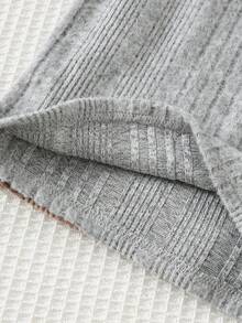 Cozy Pixies 4pcs Baby Girl Solid Color Knit Soft Peter Pan Collar Long Sleeve Pullover Top & Elastic Waist Pants Set Baby Set Autumn Winter Season Baby Girl Knitted Outfits Baby Girl Warm Sets Two Piece Winter Outfits For Toddler Girl Knit Two Piece Toddler - Multicolor - View 6