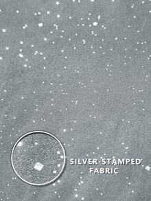 Claim Dot 男士银箔印花圆领短袖T恤 - 灰色 - 查看 7