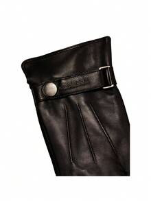 Calvin Klein Leather Rivet Gloves Men Gloves Black - Black - View 3